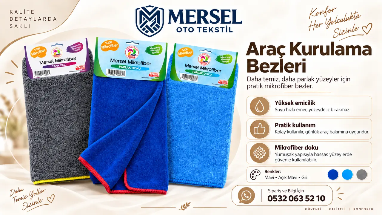 Mikrofiber araç kurulama bezleri